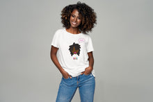 Load image into Gallery viewer, Kinky Curly and Proud Cartoon Tee (dreads)
